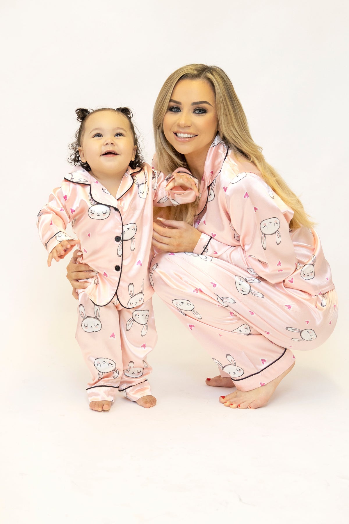 Pink Kids Bunny Pyjamas